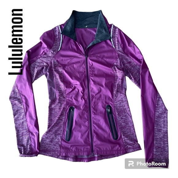 lululemon athletica Jackets & Blazers - Featherweight Hybrid Jacket Dew Berry Black